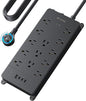 TROND 360° Rotating Flat Plug, Surge Protector Power Strip, 13AC Widely Spaced by TRONDOfficial