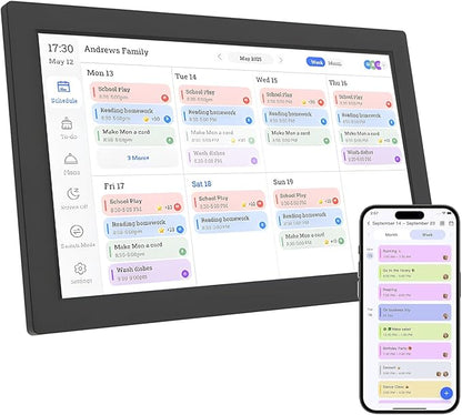 Digital Calendar, Electronic Calendar – Your 15.6” Black Family Command Center by Unknown