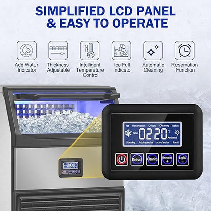 Commercial Ice Maker Machine, 350Lbs/24H - Image 4