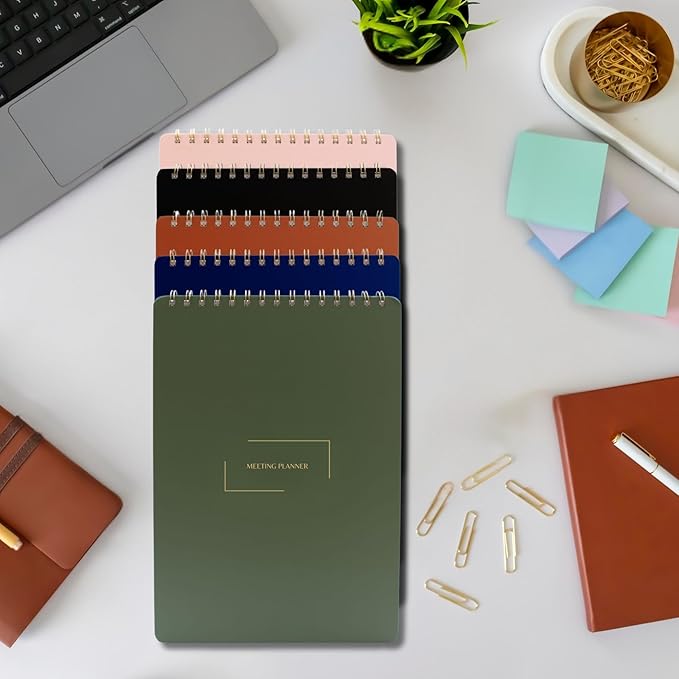 | Meeting Notebook for Work | 8.25" x 11.75" | Project Planner | Simple Design - Image 5