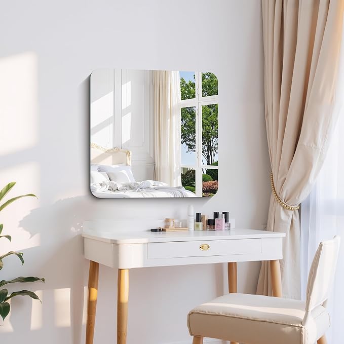 CILIBER Frameless Wall Mirror, HD Shatterproof Vanity Mirror - Image 5