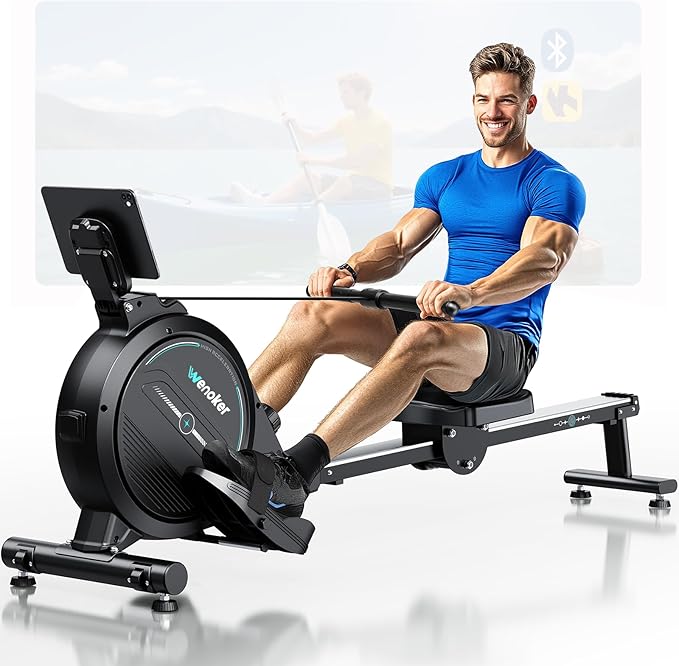 Rowing Machine, Wenoker Magnetic Rower Machine by GetYourHomeCoachwithWenoker