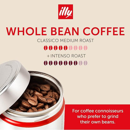 illy Whole Bean Coffee, Classico Medium & Intenso Dark Roasts, 100% Arabica - Image 2