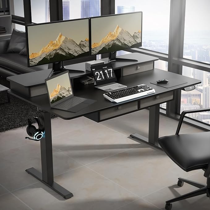 55 * 30 Inches Electric Standing Widened Desk Adjustable Height - Image 8