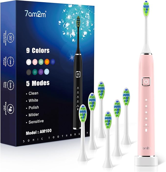 7AM2M Sonic Electric Toothbrush by 7AM2M