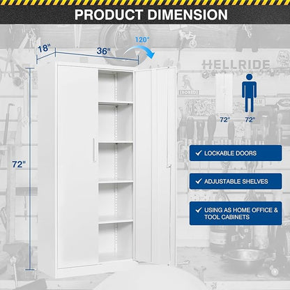 Metal Storage Cabinet-72” Tall Steel File Cabinets - Image 3