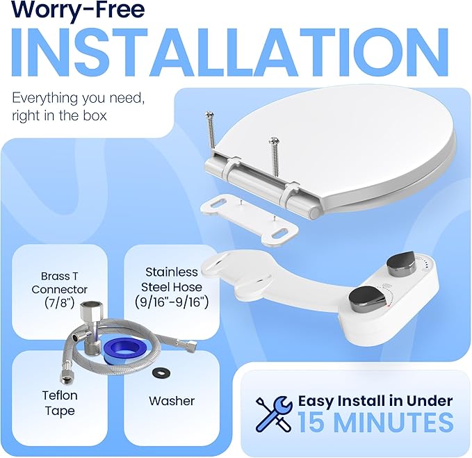CLEAR REAR Bidet Attachment for Toilet Seat - Image 2