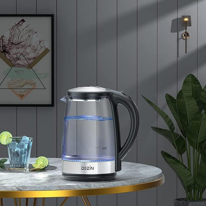Dezin Electric Kettle, BPA-Free 2L Electric Water Heater, Glass Electric Tea - Image 6