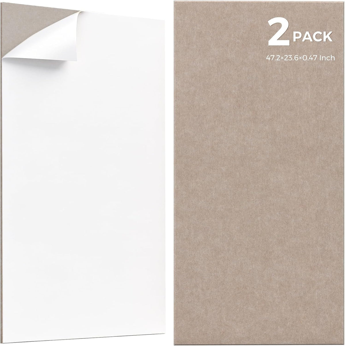 TO-TH Sound Proof Panels for Walls Thickened Acoustic Panel 2 Pack, Camel