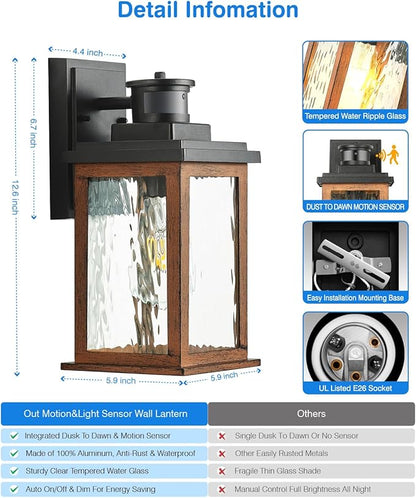 VIANIS Motion Sensor Outdoor Lights, Dusk to Dawn Outdoor Lighting - Image 6