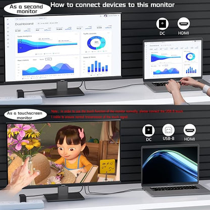 27 Inch Touch Screen Monitor 2K 240Hz QHD 2560x1440 IPS Computer Monitor - Image 5