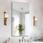 CILIBER Frameless Mirror, 24x48 Inch Large Bathroom Mirrors by CILIBER