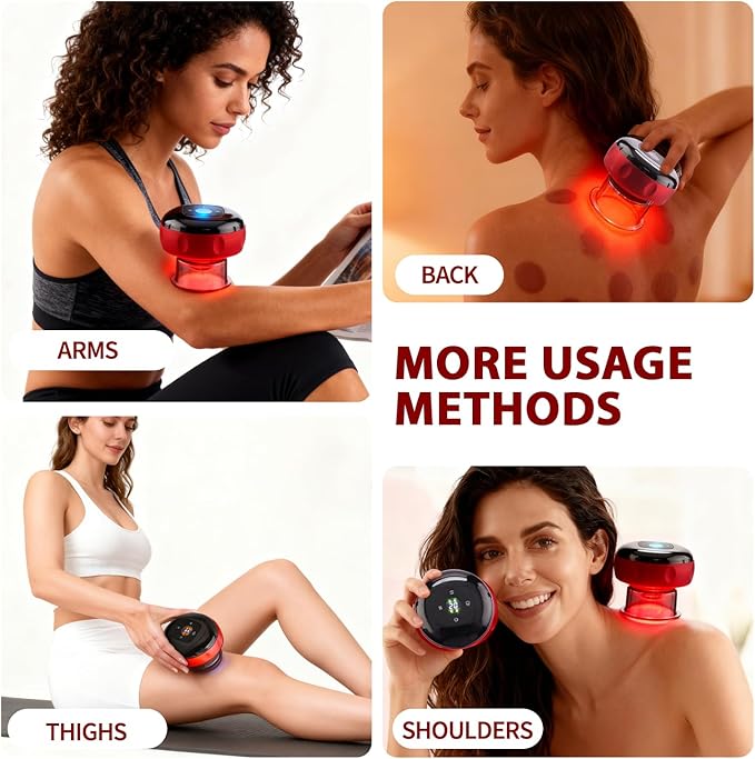 Red Light Cupping Therapy, 5 In 1 Smart Electric Cupping Device Kit - Image 7