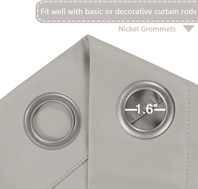 H.VERSAILTEX Premium Blackout Thermal Insulated Room Darkening Curtains - Image 3