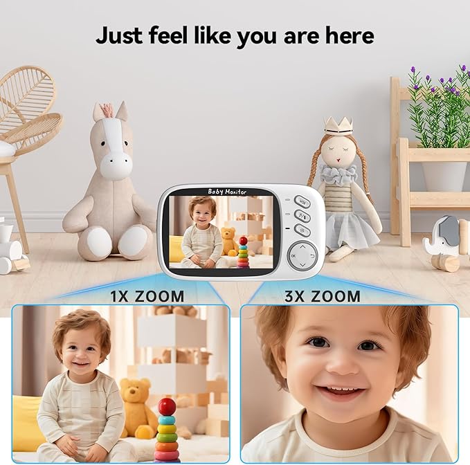 No WiFi Baby Monitor with Camera and Audio, Lag-Free Connection, Plug & Play - Image 5