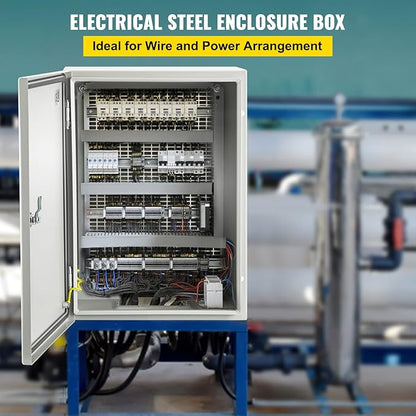 VEVOR NEMA Steel Enclosure, IP66 Waterproof & Dustproof, Outdoor/Indoor - Image 2