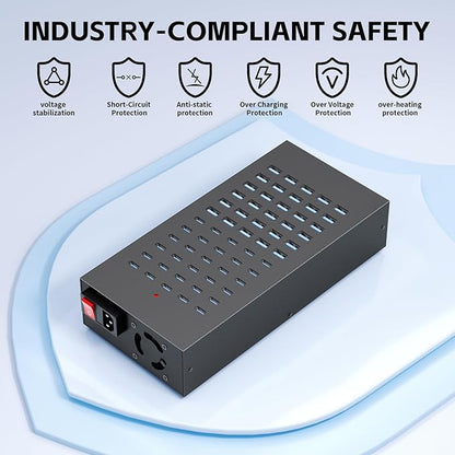 400W USB Charging Station, 60 Port USB C Charging Station - Image 4