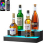 VEVOR LED Lighted Liquor Bottle Display, 2 Tiers 16 Inch Commercial Illuminated by VEVOR