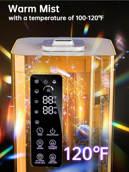 2.64Gal Humidifiers for Bedroom Large Room, Warm and Cool Mist up to 500ft² - Image 2