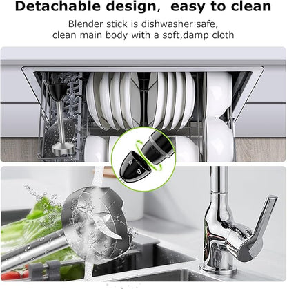 Bonsenkitchen Hand Blender, Immersion Blender - Image 7