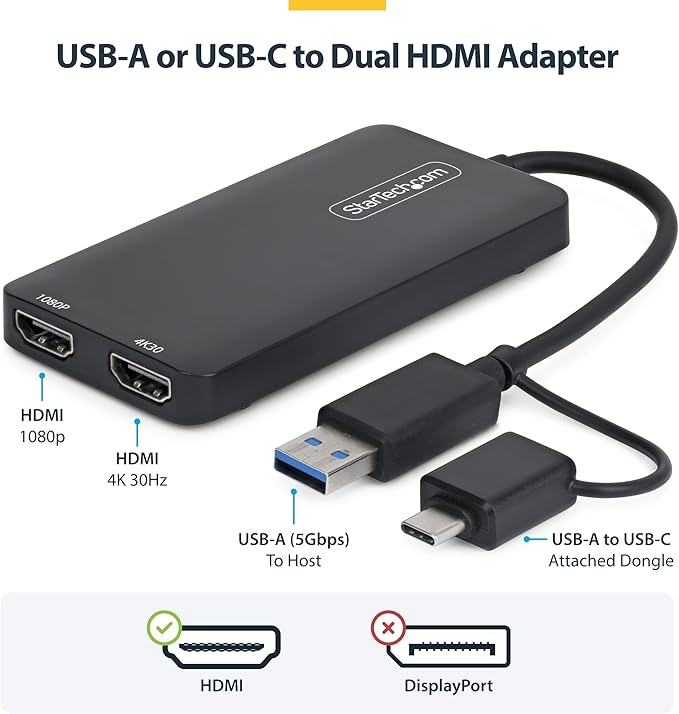 StarTech.com Dual Monitor Adapter - Image 2