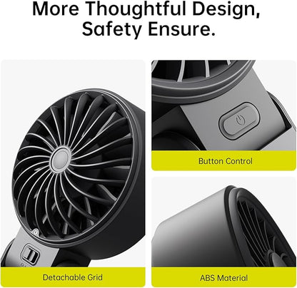 JISULIFE Handheld Fan Life7 – Ultimate Flexibility: High-Power Motor, LED - Image 9