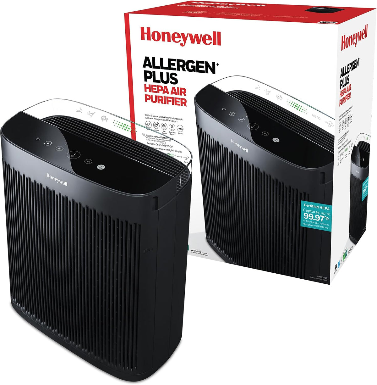 honeywell hepa air purifier for home, 2423 ft², main product view