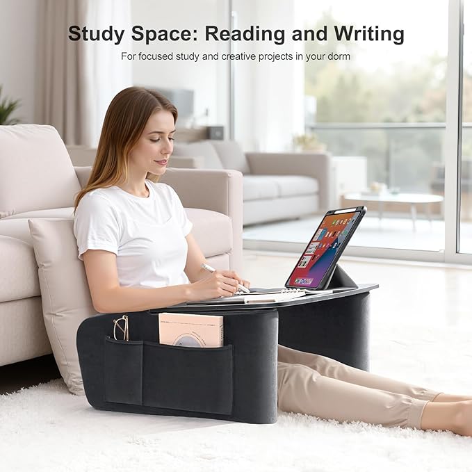 Lap Desk for Adults with Arm Rests, Ergonomic Laptop Pillow Stand for Bed - Image 6