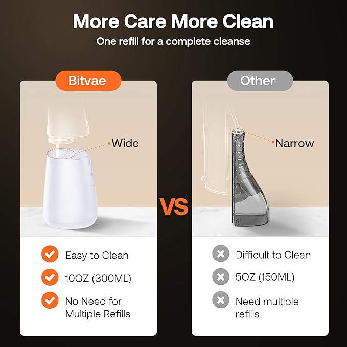 Bitvae Water Dental Flosser Teeth Pick, Cordless Flosser - Image 8