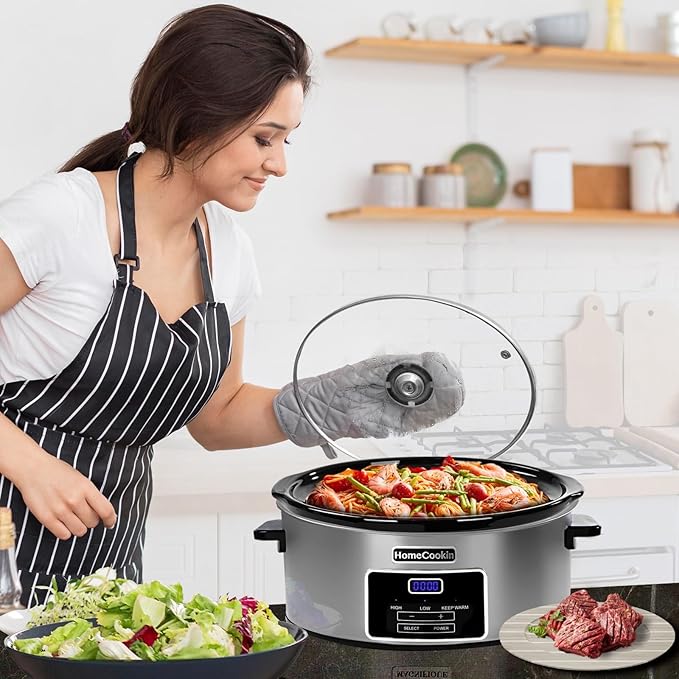 HOMECOOKIN 6-Quart Digital Programmable Slow Cooker - Image 6