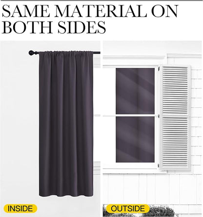 NICETOWN Blackout Curtains Window Draperies, 70 by 95 inches Long, Window - Image 5