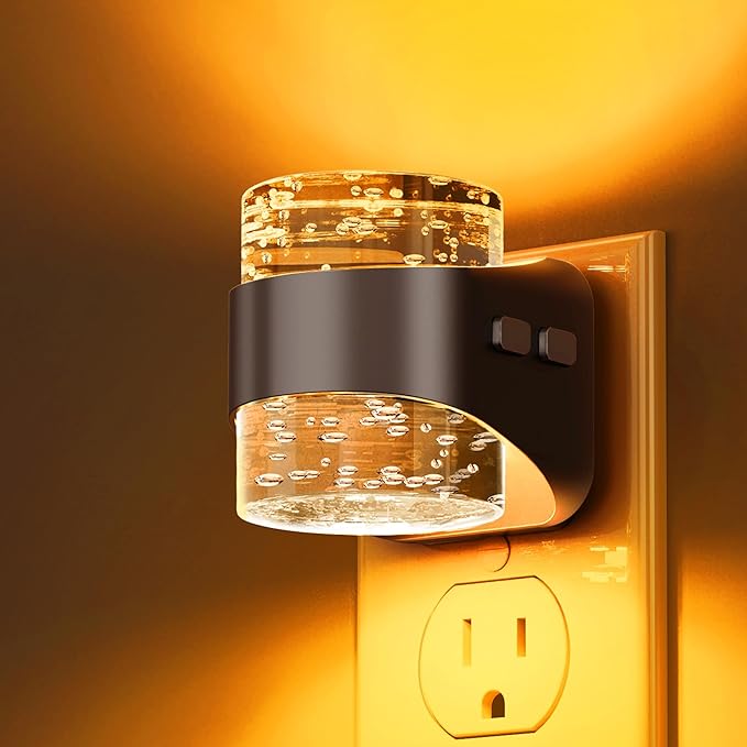 L LOHAS LED Night Light, Bubble Night Lights Plug into Wall, Acrylic Night by LLOHASLED