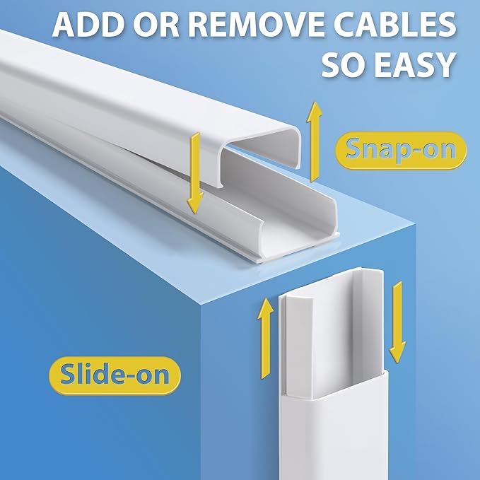 Wire Cover for Wall Mount TV, 32in Wall Cord Cover, X-Large TV Cable Hider Hide - Image 6