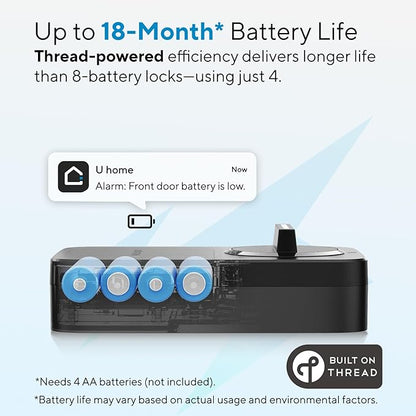ULTRALOQ Bolt Smart Lock, Built-in Wi-Fi, Matter Over Thread, Works - Image 5