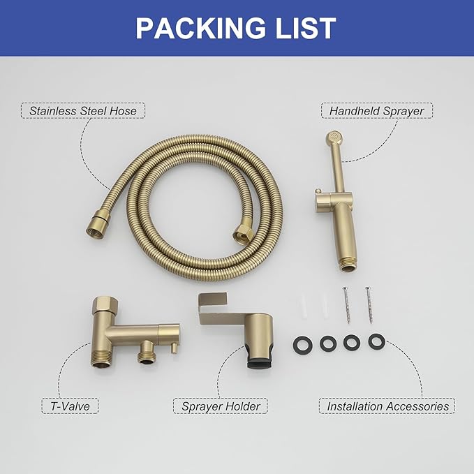 Handheld Bidet Sprayer for Toilet, Handheld Sprayer Attachment for Toilet - Image 5