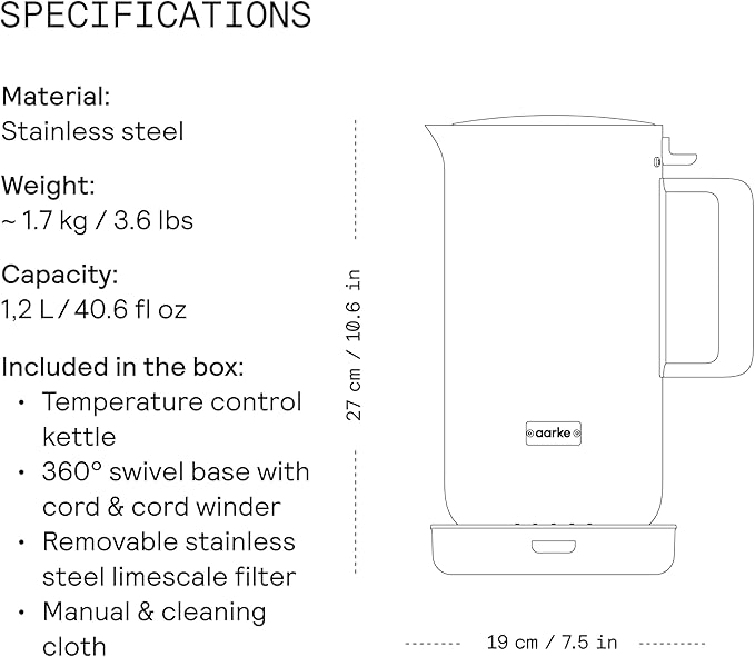 Aarke Stainless Steel Kettle - Image 8