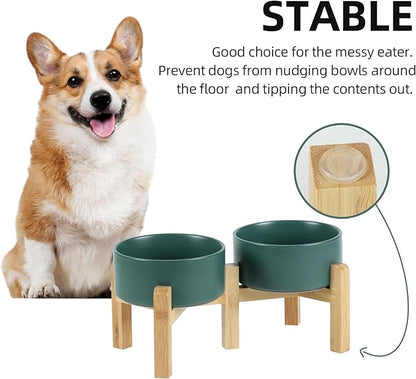 Ceramic Raised Double Bowls Set - Image 6