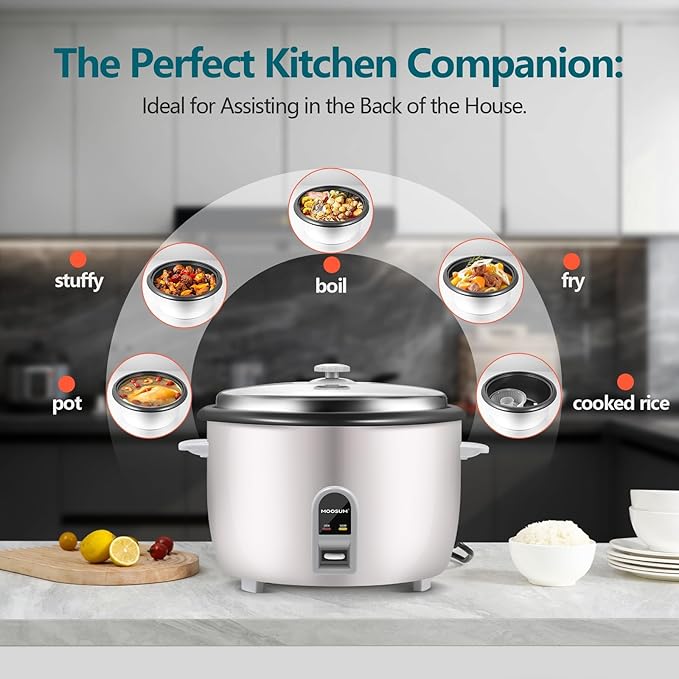 Commercial Rice Cooker, Large Capacity 30-Cup, 60-Cup - Image 4