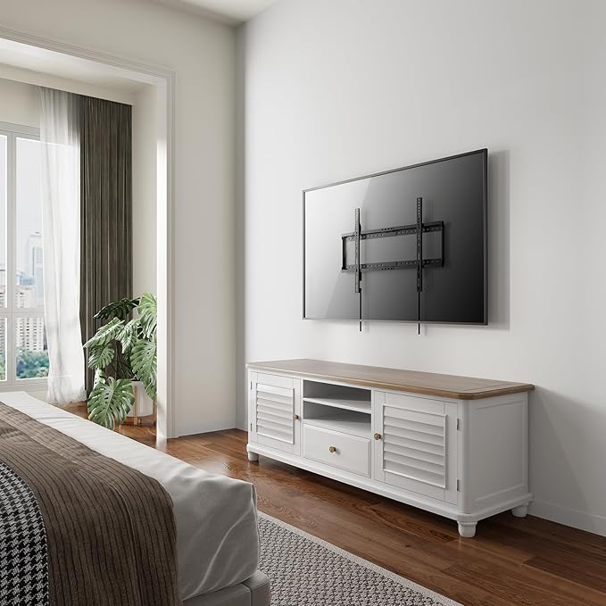 WALI TV Wall Mount Bracket for 37-90 Inch Flat Curved TVs up to 165 lbs - Image 7