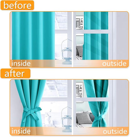 Hiasan Short Blackout Curtains for Bedroom - Image 4