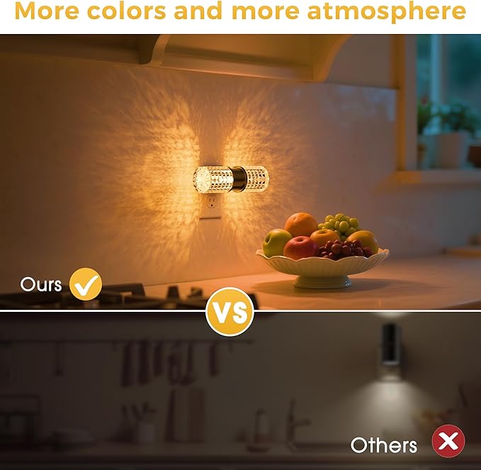 L LOHAS LED Night Light, Night Lights Plug into Wall, 2 Pack 10-Color RGB - Image 5
