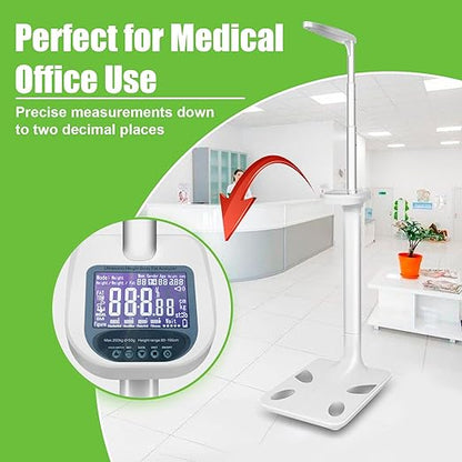 Smart Digital Physician Scale, 440lb/200kg Capacity Medical Scale - Image 2