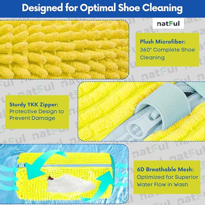 2-Pack Shoe Washing Machine Bag – Reusable Shoe Washing Bag - Image 3