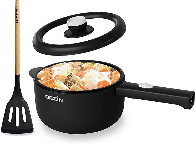 Dezin Electric Cooker, 2L Non-Stick Sauté Pan, Rapid Noodles Cooker, Mini Pot by DEZIN