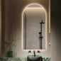 Arched LED Bathroom Mirror, 48"x24" Arch Framless Backlit Mirror with Lights Anti-Fog Dimmable Smart Frameless 3-Color Lighted Vanity Mirror Memory Waterproof, UL Listed, Vertical