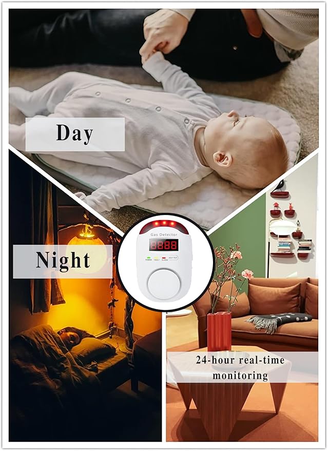 COLORWEL Natural Gas Alarm, Gas Alarm Detector - Image 6