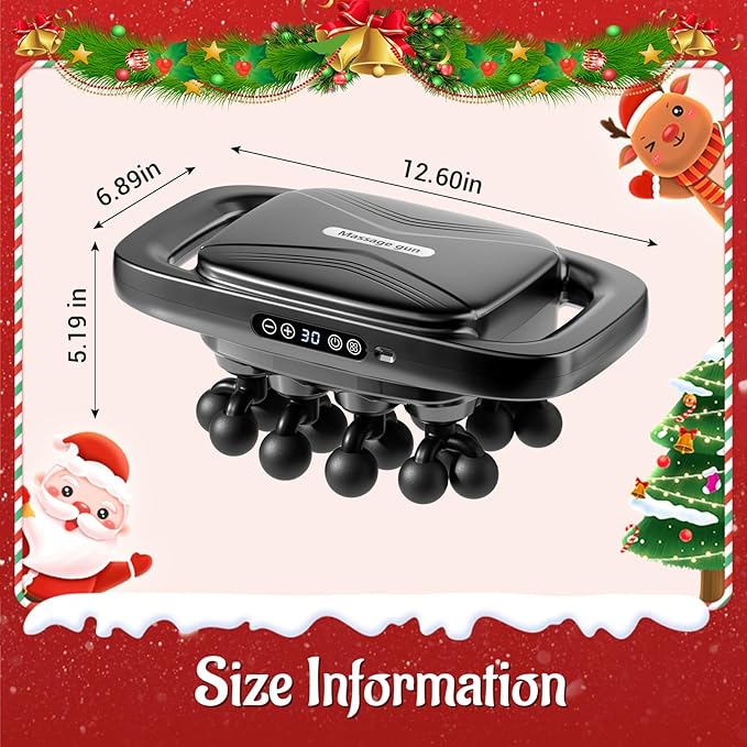 20 Head Massage Gun, Deep Tissue Percussion Back Massager - Image 9