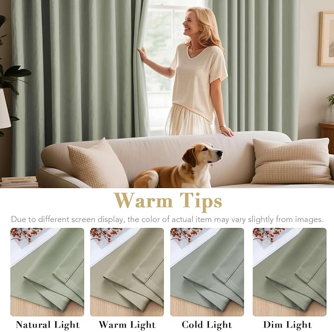 H.VERSAILTEX Light Sage Green Curtains - Image 5
