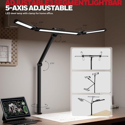 Honeywell Wide Desk Lamp with Clamp - Image 4