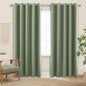 KOUFALL Sage Green Blackout Curtains 72 inches Wide by KOUFALL